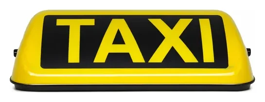 Magnetna taxi tabla | Žuta | Baterijska