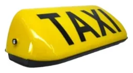 Magnetna taxi tabla | Žuta | Baterijska